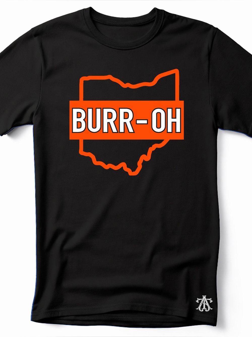 BURR-OH, Cincinnati Football themed Soft Ringspun Pre-shrunk Cotton T-Shirt